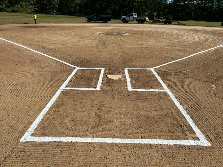 Roger Williams Park Softball Field behind the plate
