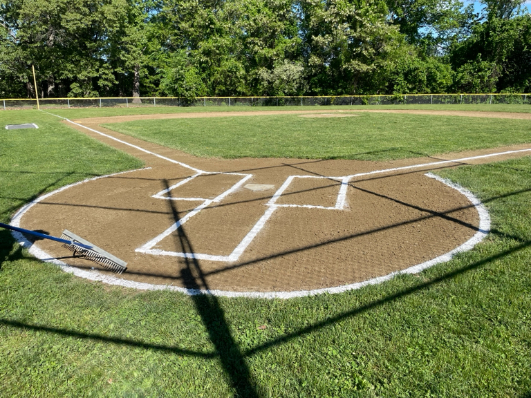 Roger Williams Park Tim O'Neil Field 3 lined for opening day spring 2025