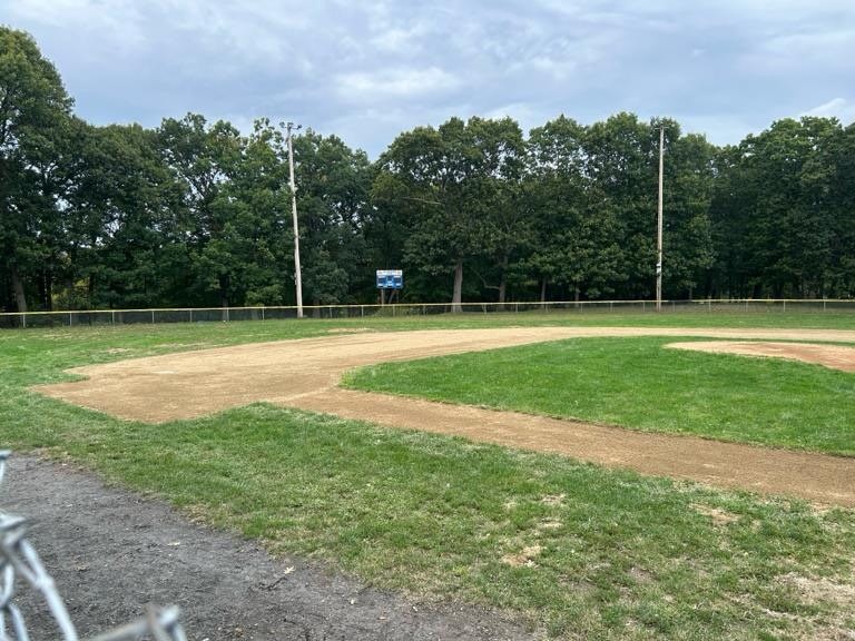 Roger Williams Park Tim O'Neil Field 1 facing the outfield from third base dugout