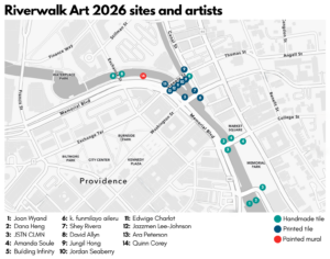 Riverwalk Art 2026 Map of Installations