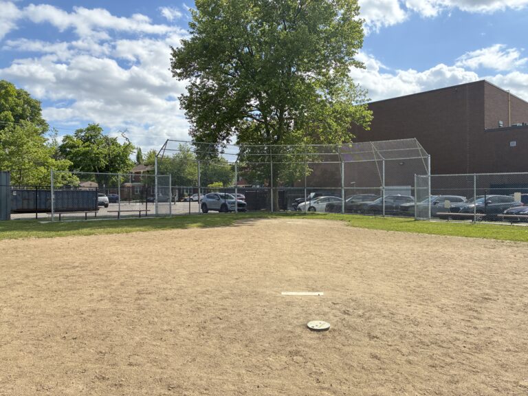 Sessions Street Park field 1 is located in the southwest corner of the park nearest the playground