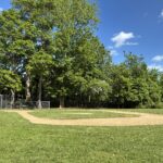 Sessions Street Park t-ball field great for skill work and wiffleball