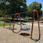 Viscolosi Park features swings for ages 5-12 including two belts and an extra large birds nest