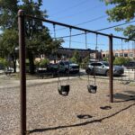 Warren St Park playground swings for ages 2-12- belts and buckets