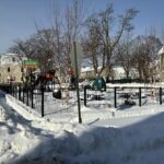 Jennifer Rivera Park viewed from Potters Ave in Winter 2025-26